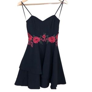 B Darlin Embroidered Fit & Flare Sleeveless Dress Size 5/6